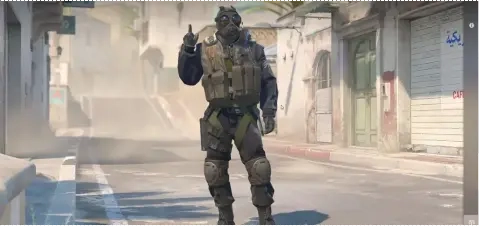 Counter Strike character giving a thumbs-up