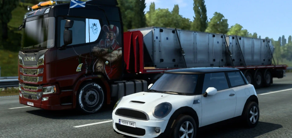 Euro Truck Simulator overtaking