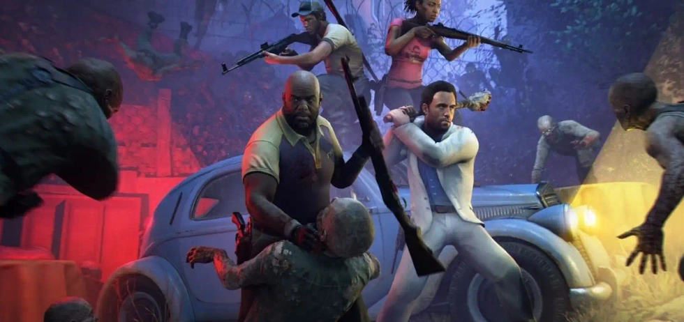 L4D2 characters braving the zombie apocalypse