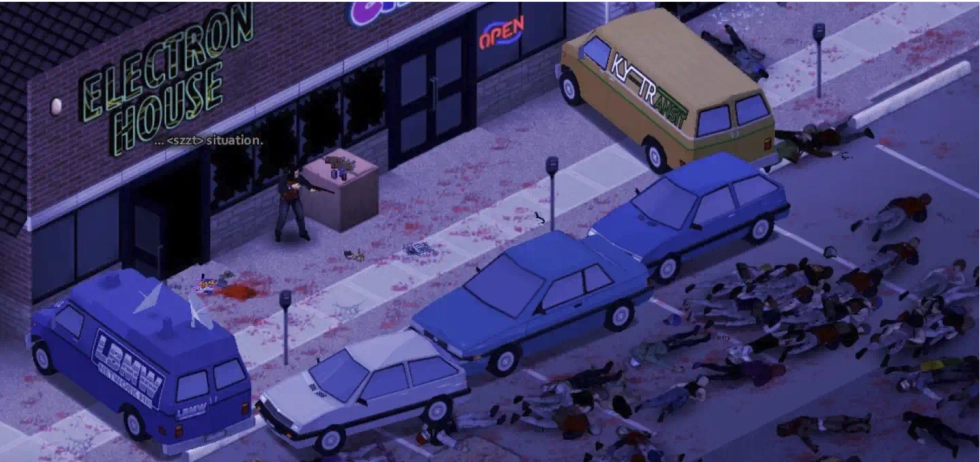 Vehicles blocking zombies from the player