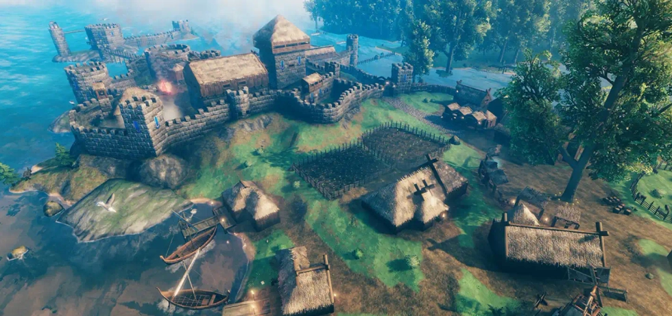 A village in Valheim