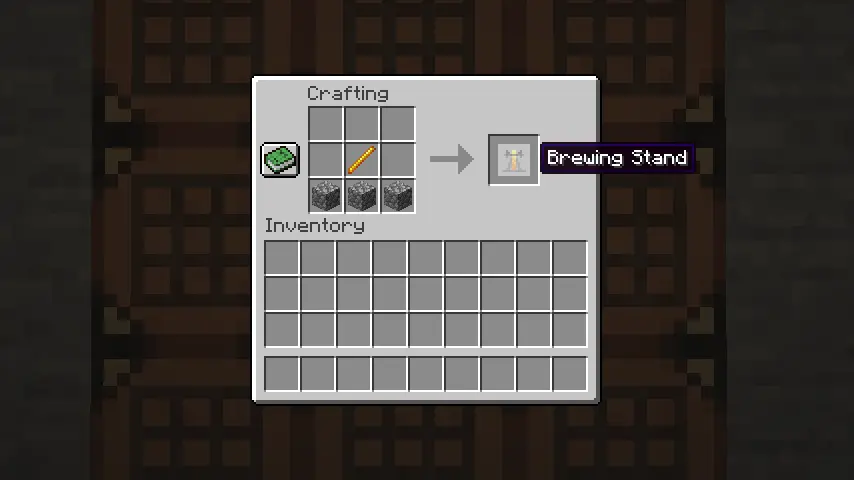 Minecraft Brewing Stand Recipe Screenshot