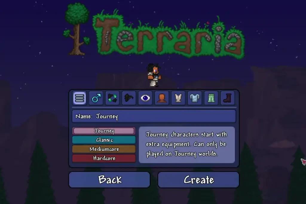 journey mode in terraria