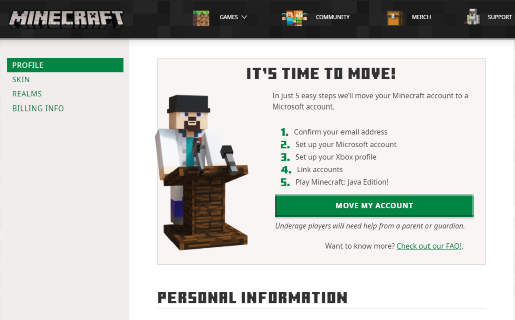 Can only play Minecraft Demo after Migrating Mojang Account - Microsoft  Community