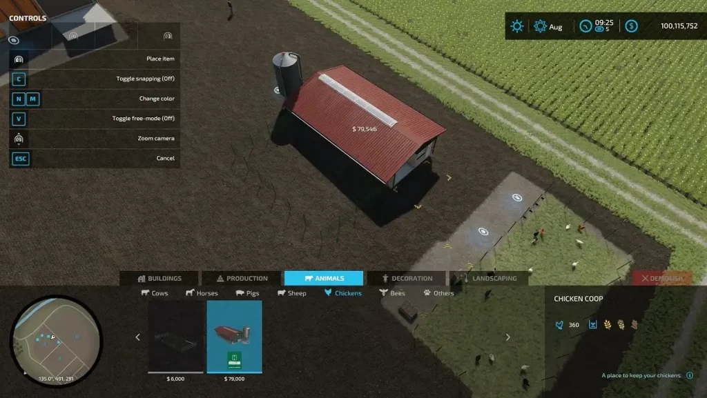 Farming Simulator 22 Buy Chicken Coop