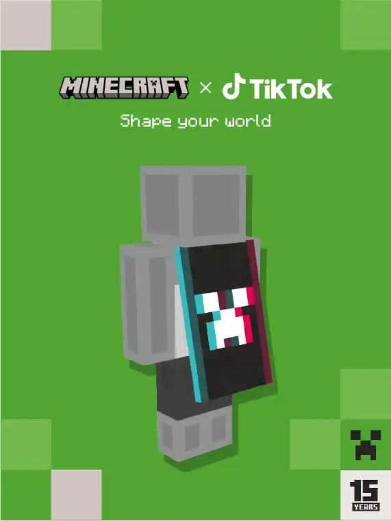 Minecraft TikTok Cape Promo Image