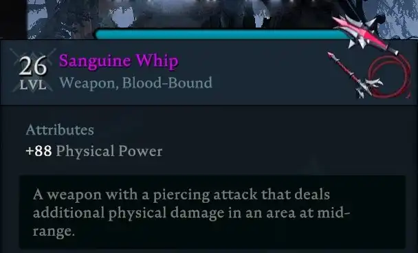 V Rising Sanguine Whip