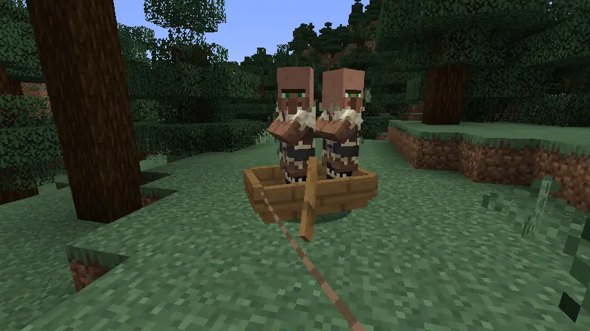 How to Transport Villagers: Two Villagers in Boat Screenshot