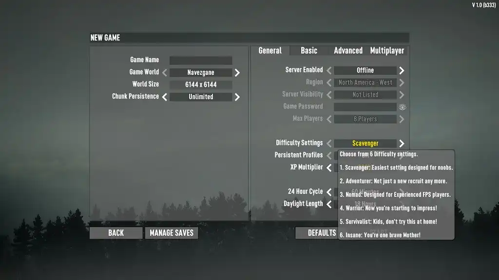 7 Days to Die Game Modes