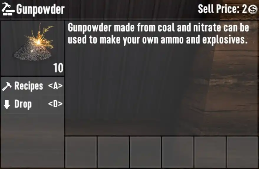 7 Days to Die Gunpowder