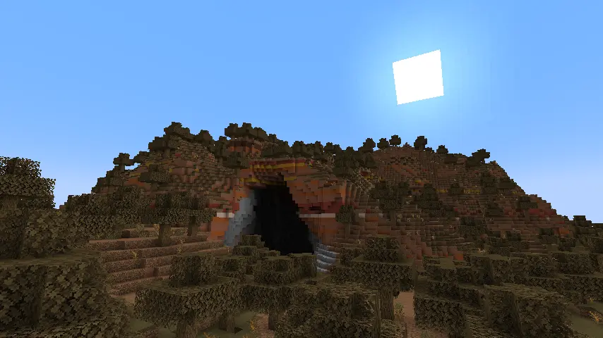 Minecraft 1.21 Wooded Badlands Screenshot