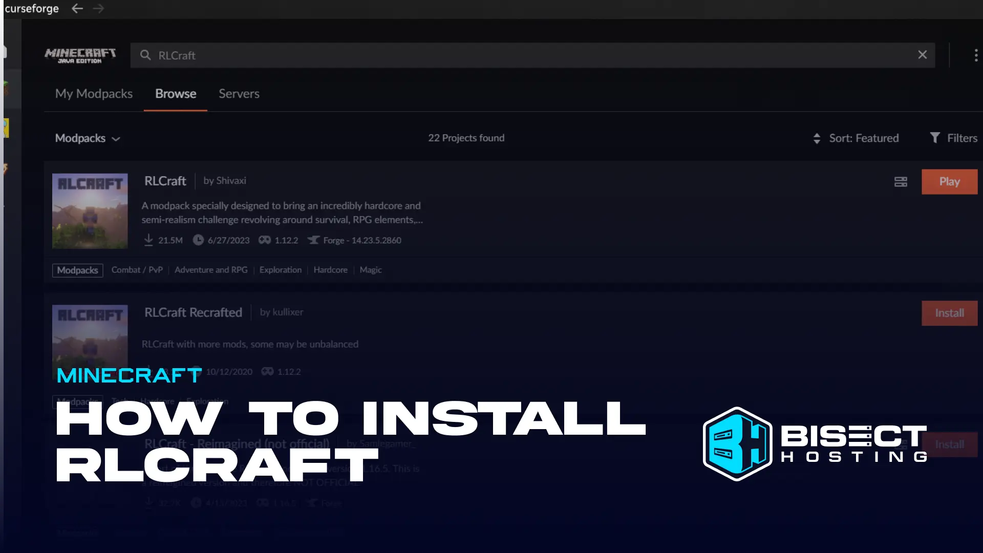How to Install RLCraft