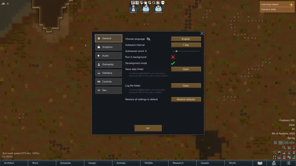 RimWorld Console Commands and Cheats