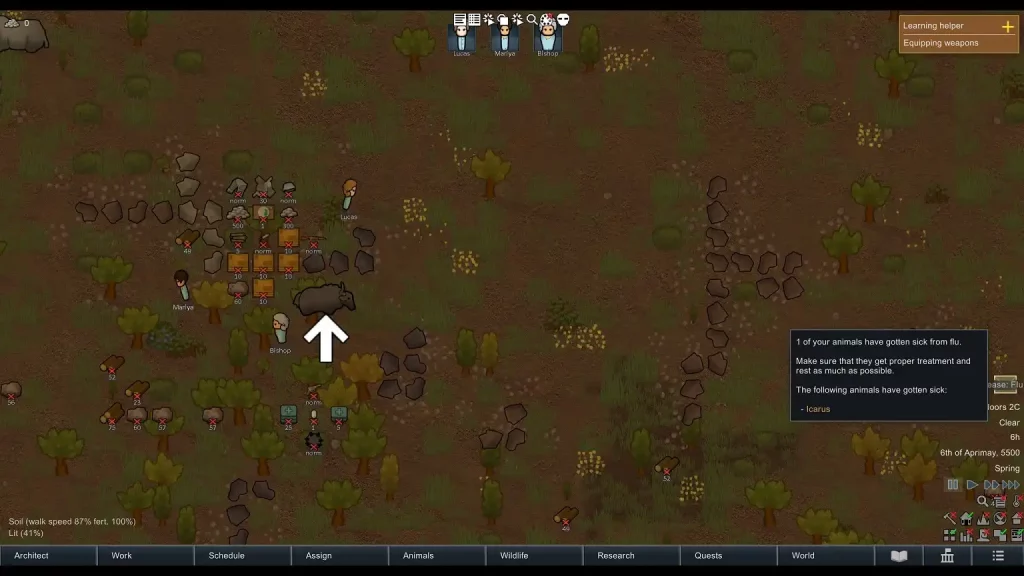 RimWorld Flu