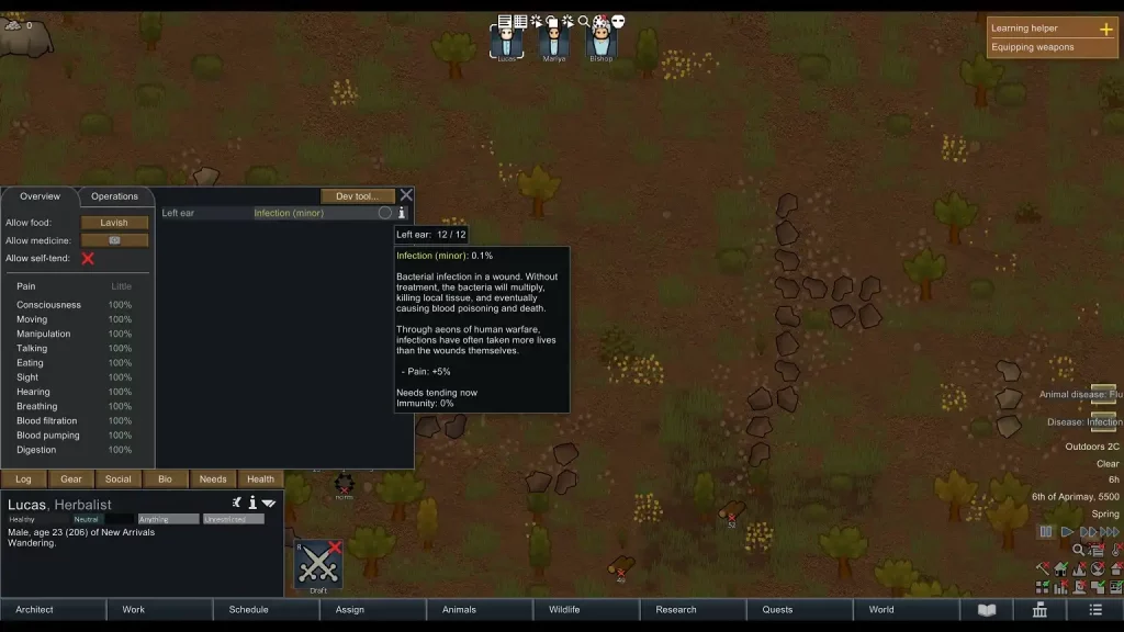 RimWorld Infection