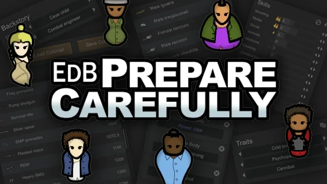 RimWorld Mod EdB Prepare Carefully Logo