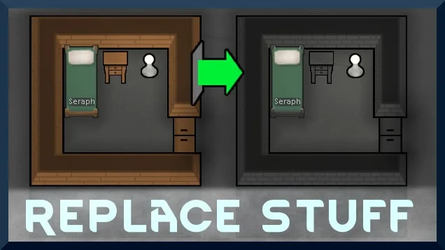 RimWorld Mod Replace Stuff Logo