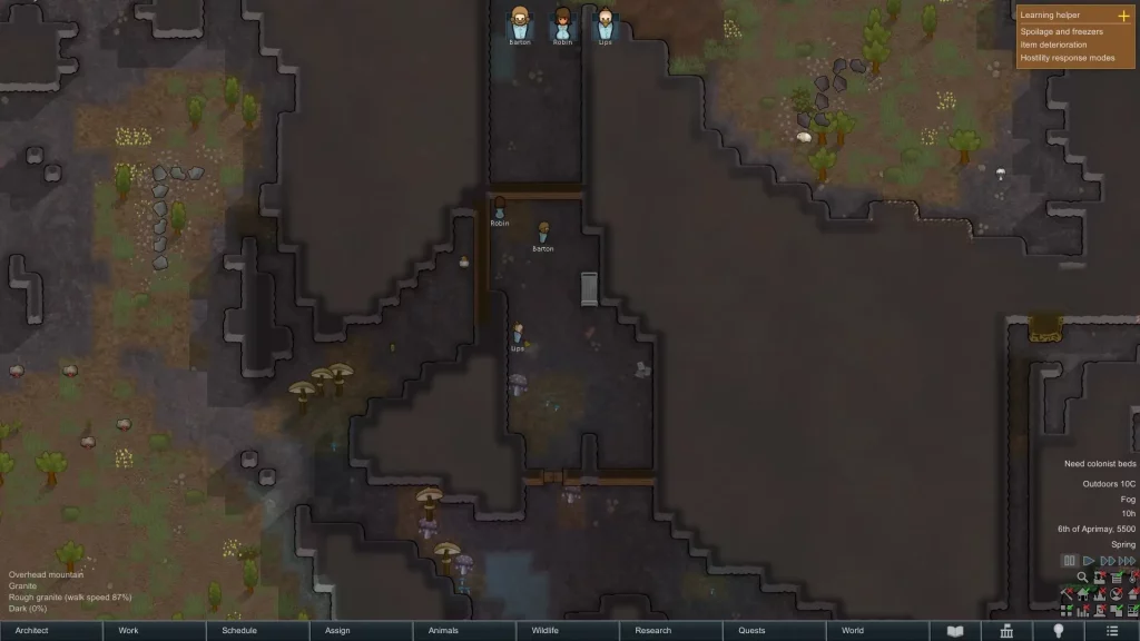 Rimworld Beginner’s Guide: Cave Base Screenshot