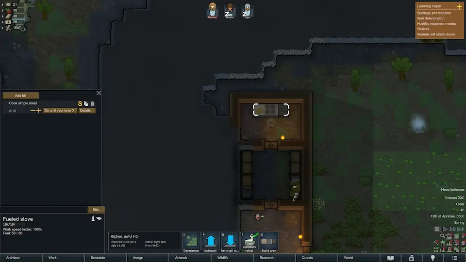 Rimworld Beginner’s Guide: Kitchen Screenshot