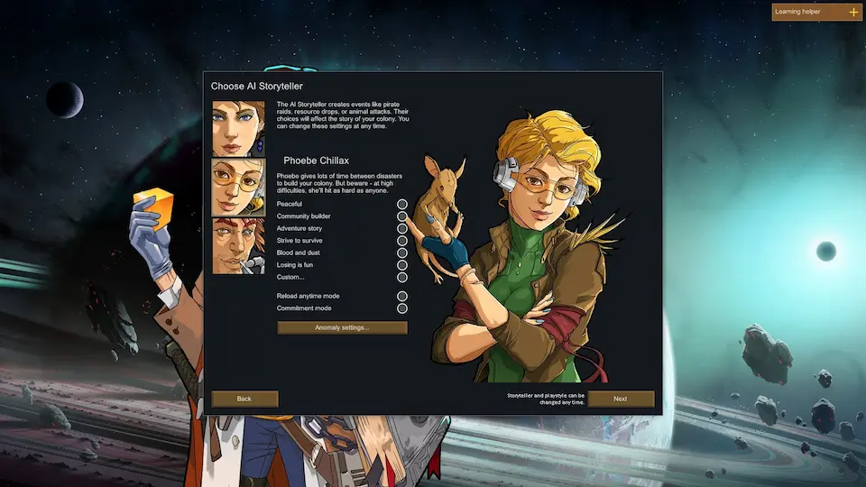 Phoebe Chillax AI Storyteller Screenshot