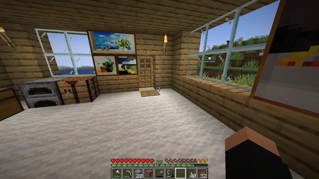 Minecraft Mod From The Fog Herobrine in Window Screenshot