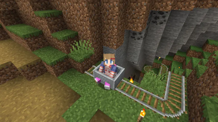 Minecraft 1.21.2 Minecart Screenshot