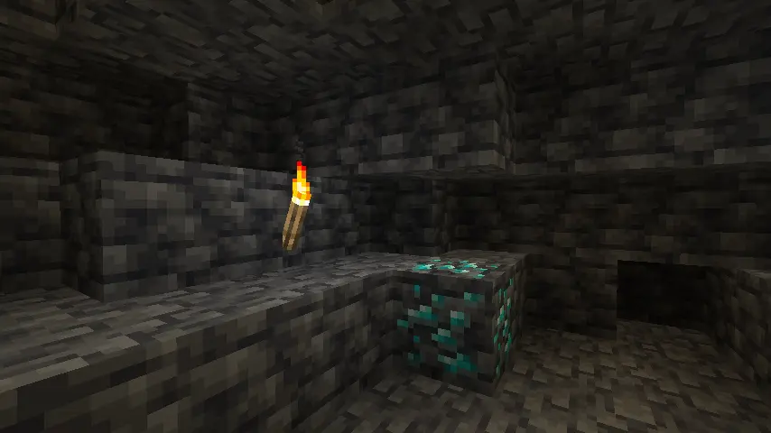 Minecraft 1.21 Cave Mining Screenshot