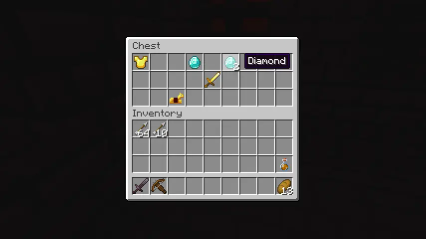 Minecraft 1.21 Fortress Loot Screenshot