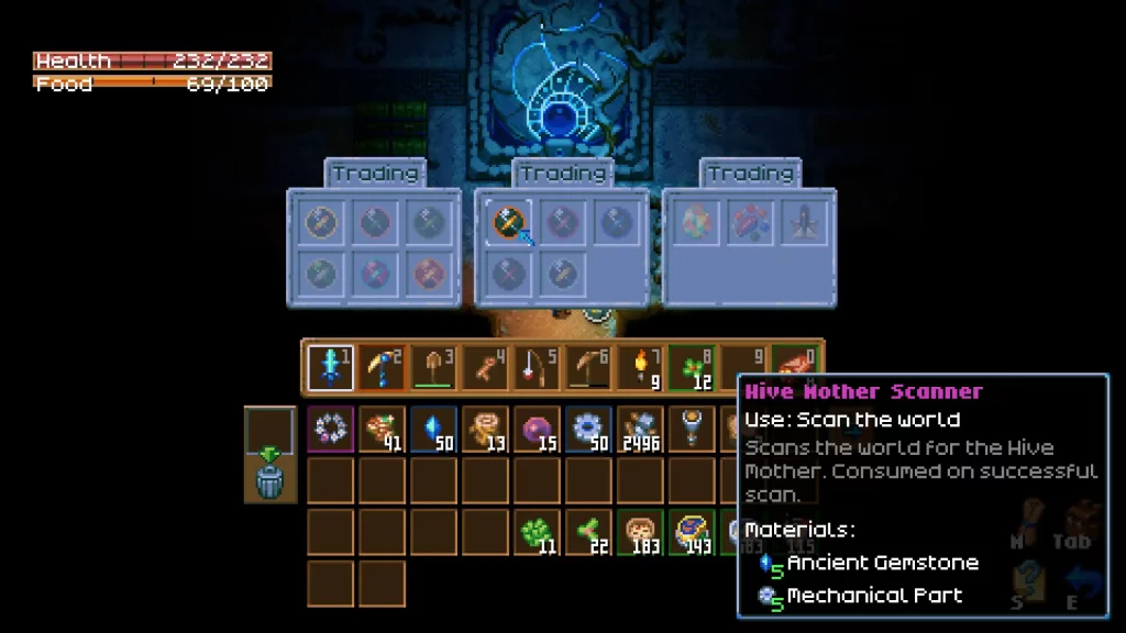 Core Keeper Ancient Hologram Pod Crafting Recipes