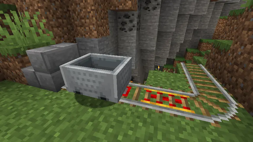 Active Detector Rail Minecraft 1.21.2 Screenshot