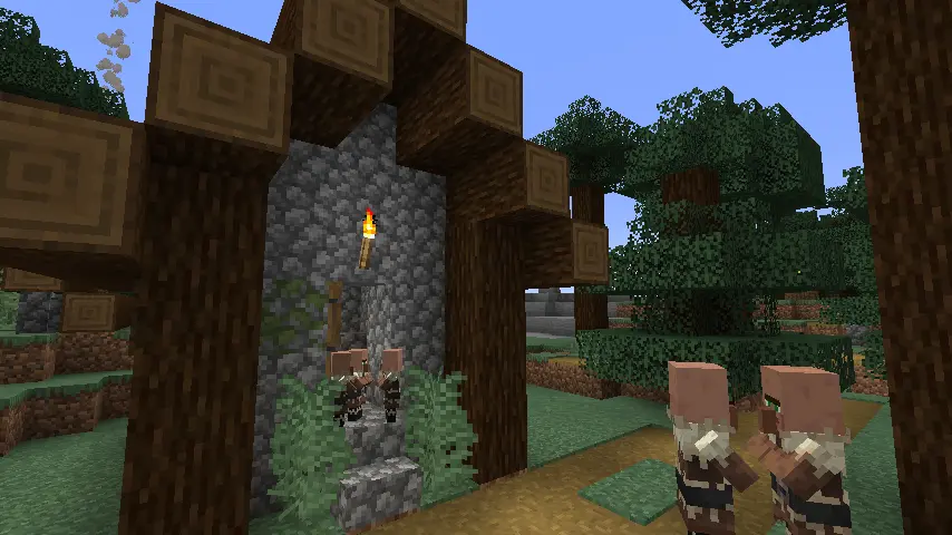 Minecraft 1.21 Taiga Village Screenshot