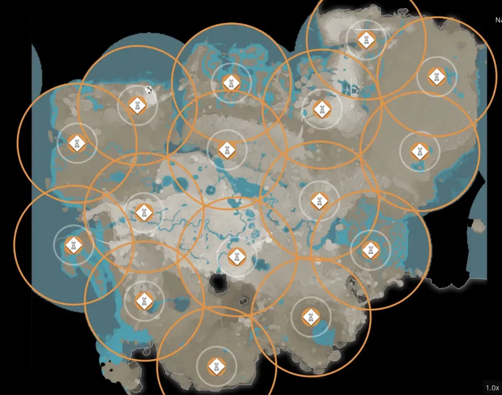 Satisfactory Radar Tower Locations