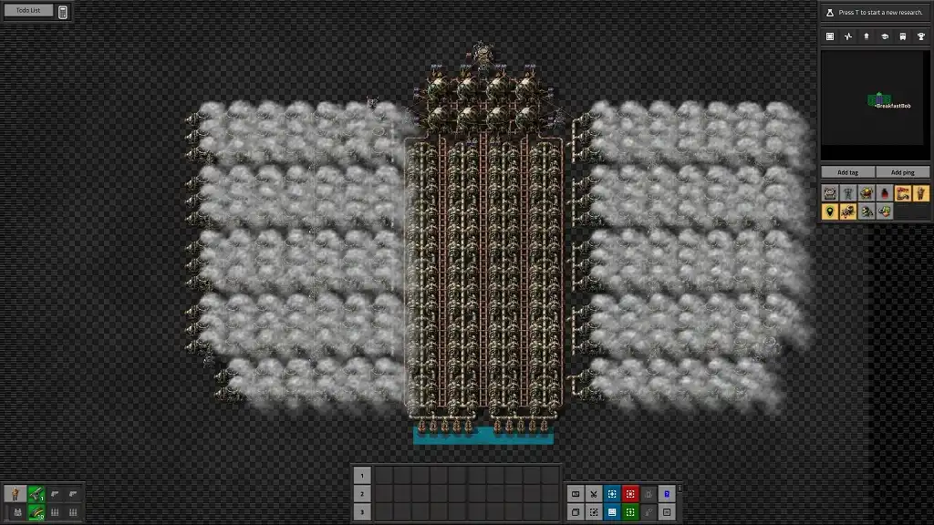 Factorio 2x4 Nuclear Reactor Setup