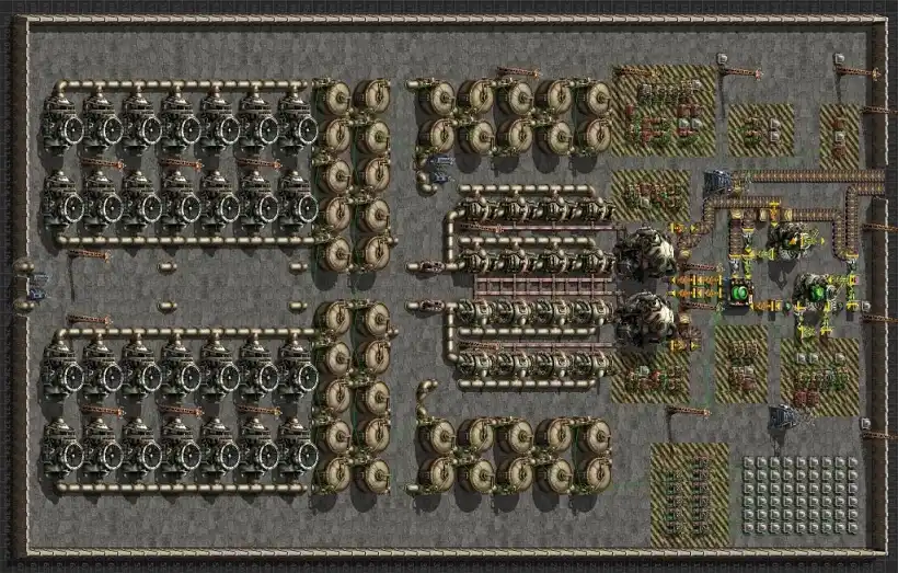 Factorio Automated 2x1 Nuclear Plant