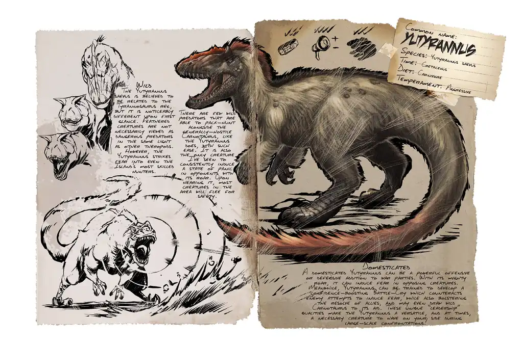 ARK Survival Evolved Yutyrannus