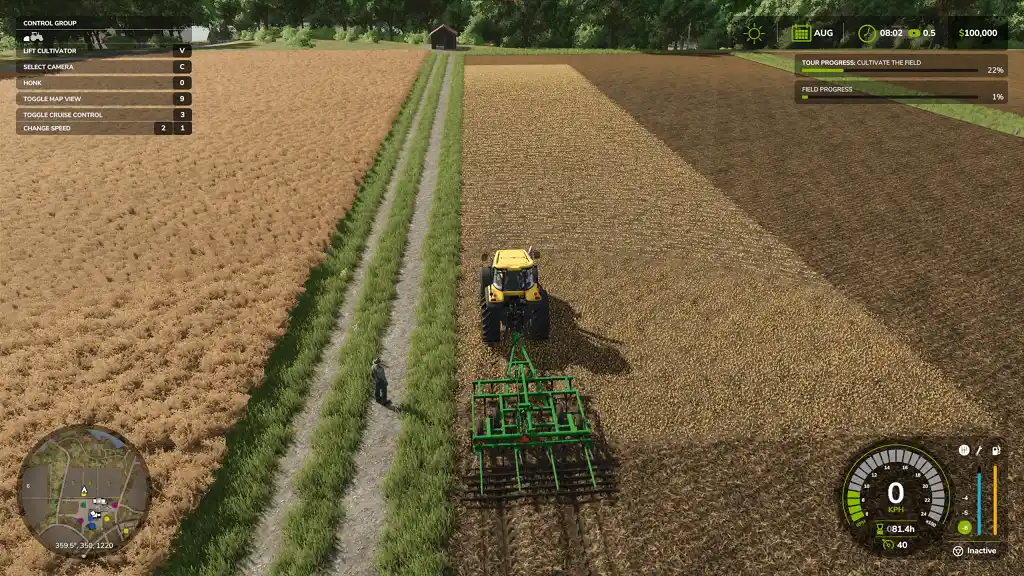 Farming Simulator 25 Cultivating Fields