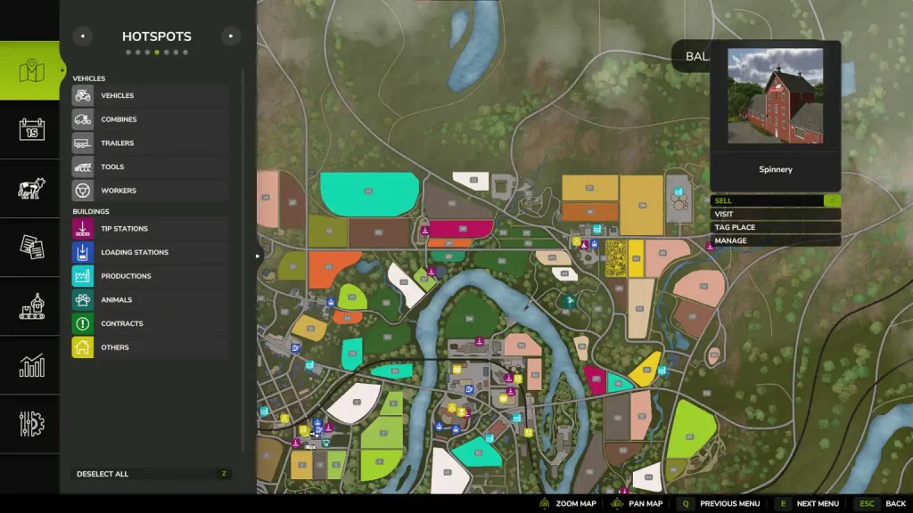 Farming Simulator 25 Riverbend Springs Sell Points