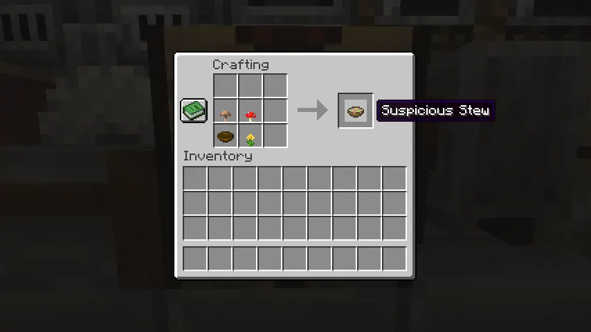 Suspicious Stew Recipe Screenshot