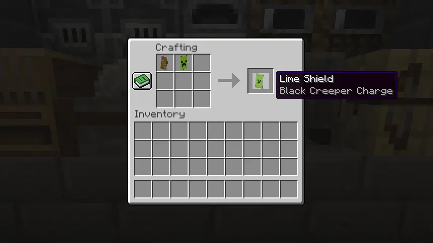 Minecraft Banner Shield Recipe Screenshot