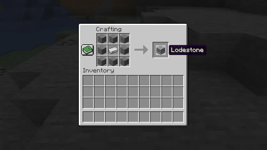 Minecraft Lodestone Recipe Screenshot