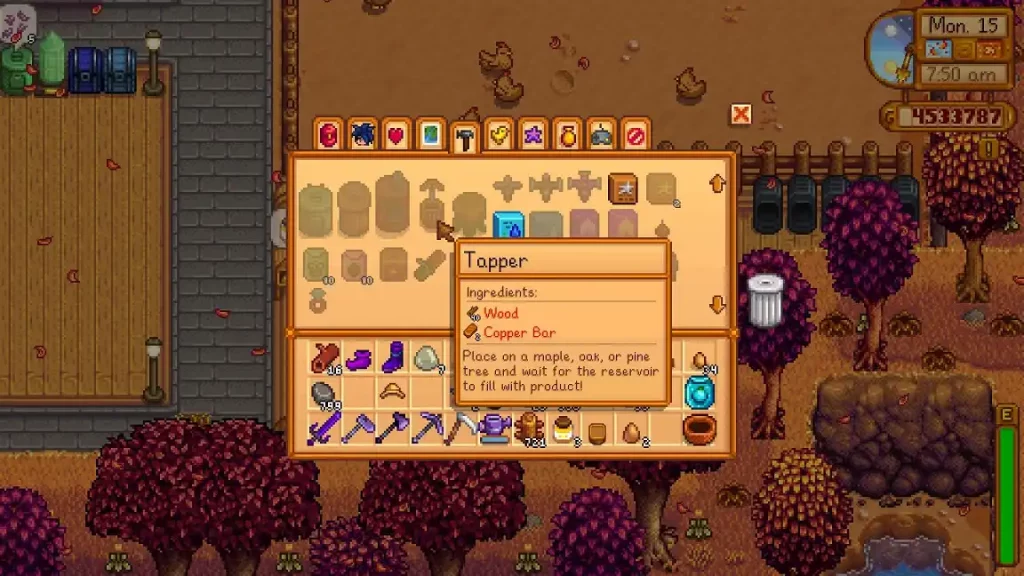 Stardew Valley Tapper