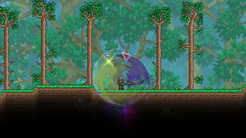 Terraria True Night's Edge Use