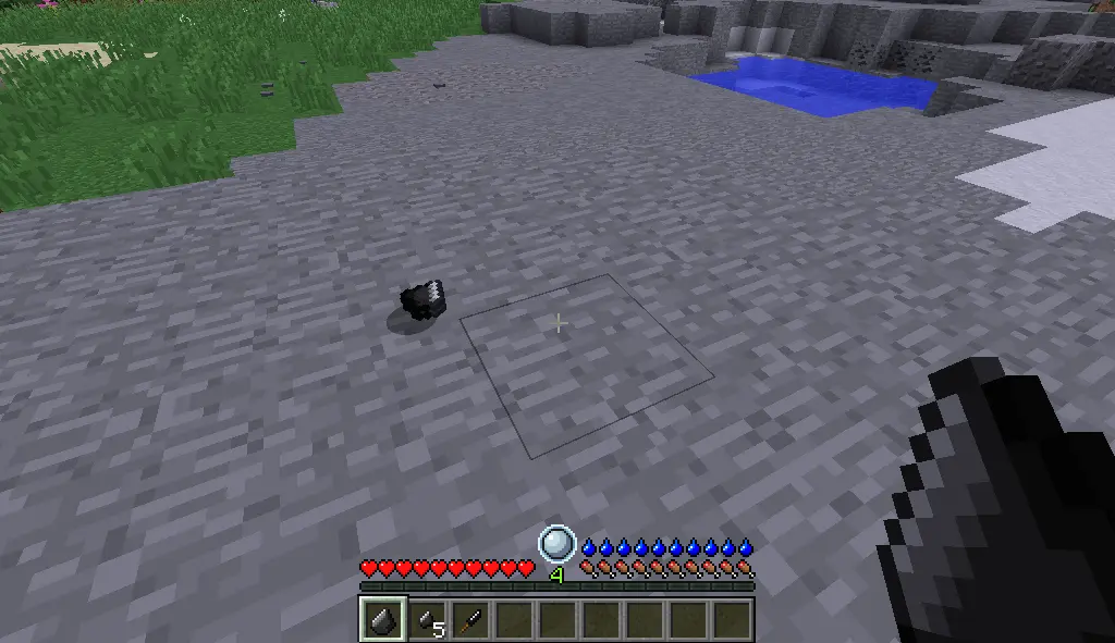 Breaking Flint on Stone Blocks in RLCraft Screenshot