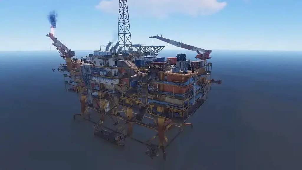 Rust Large Oil Rig