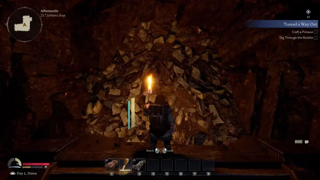 LotR Return to Moria Dig using Pickaxe