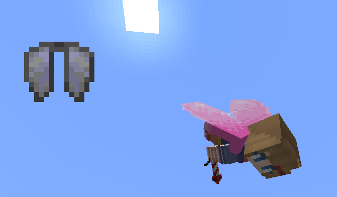 Minecraft Elytra Flight Screenshot