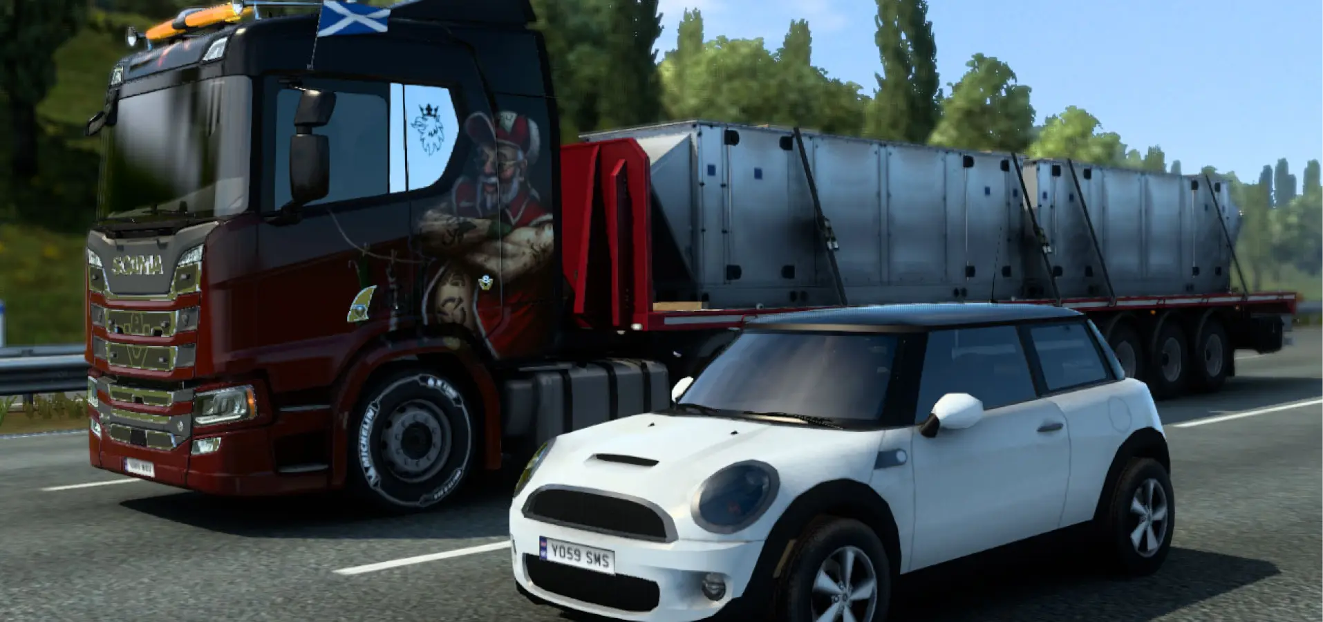 euro truck simulator overtaking